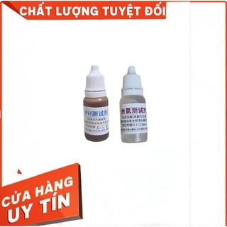 Combo 1 lọ dung dịch test PH và 1 lọ dung dịch test Clo dư