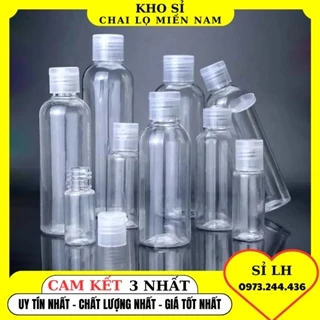 Chai Nhựa Nắp Bật Chiết Mỹ Phẩm 20ml - 300ml, Chai Nhựa PET Trong Suốt Đựng Gel Nước Rửa Tay -  Kho Sỉ Chai Lọ Miền Nam