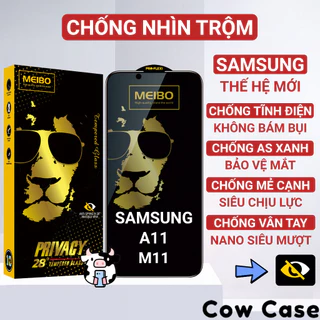 Kính cường lực Samsung A11, M11 chống nhìn trộm full màn | Miếng dán bảo vệ màn hình cho ss galaxy Cowcase