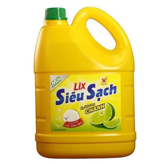 Nước rửa chén Lix siêu sạch hương chanh Can 3,6Kg