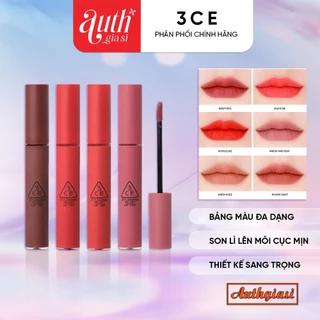 Son kem lì 3CE Stylenanda Velvet Lip Tint nhiều màu Siêu Hot