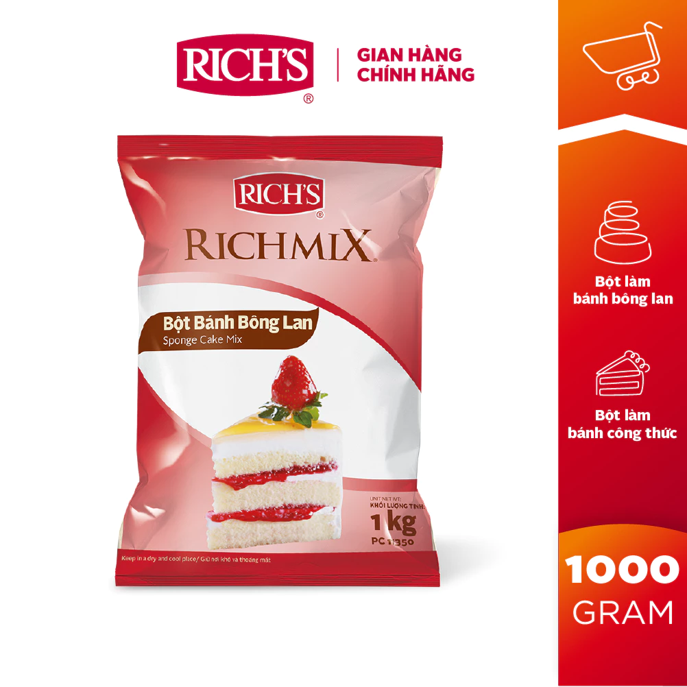 Bột Bánh Bông Lan Richmix Túi 1Kg [11350]