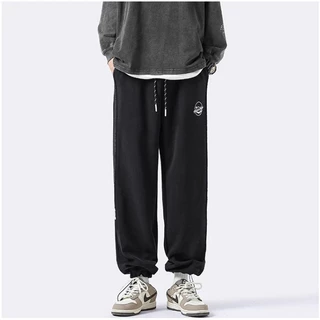 Quần Ống Rộng Unisex dây Kẻ Quần Jogger Thể Thao Nam Nữ Vải Nỉ Cotton dày Hotrend