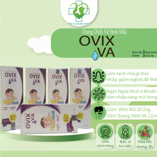 Xịt mũi Ovix 20ml chứa Ectoin, Nano Ag+ hỗ trợ giảm viêm mũi, làm sạch chất nhầy