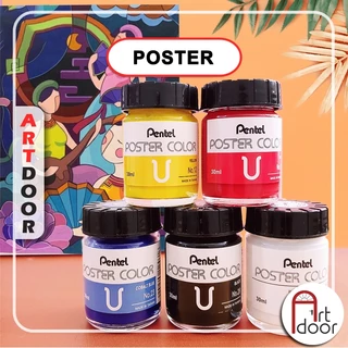 [ARTDOOR] Màu vẽ Poster PENTEL hũ lớn (30ml) học vẽ trang trí màu, luyện thi kiến trúc mỹ thuật