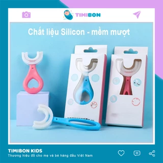 Bàn Chải Đánh Răng Chữ U Cho Bé Chất Liệu Silicon Siêu Mềm Cho Bé Từ 2 - 6 Tuổi