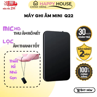 Máy ghi âm mini siêu nhỏ Q22 thiết bị ghi âm chuyên nghiệp dung lượng lớn chất lượng cao .Máy ghi âm hình dạng thẻ nhớ