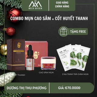 COMBO CAO MỤN, CỐT HUYẾT THANH ( TẶNG SỮA RỬA MẶT TẢO NÂU MINI )