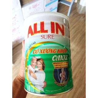 Sữa All In Sure Cơ Xương Khớp 900g ngừa loãng xương, tiểu đường