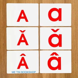 FLASHCARD CHỮ CÁI TIẾNG ANH - TIẾNG VIỆT 33 THẺ