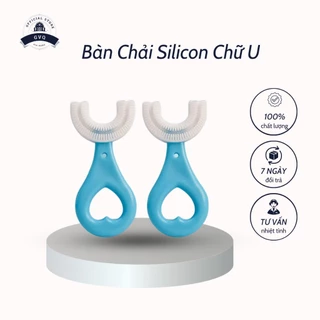 Bàn Chải Đánh Răng Silicon Chữ U Cho Bé Nhỏ Gọn Tiện Lợi (GVQ Store)