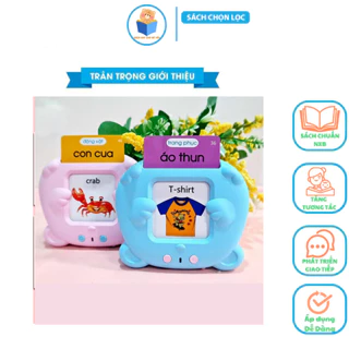 Máy Đọc Thẻ Tiếng Anh, Máy đọc thẻ Flashcard Song Ngữ Anh _ Việt, tiếng anh giáo dục sớm cho bé