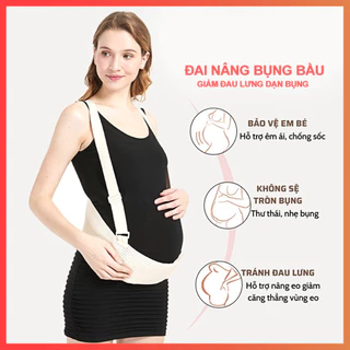 Đai Đỡ Bụng Bầu Co Giãn 4 Chiều Cao Cấp - Giúp Đỡ Mỏi Lưng Tránh Dạn Bụng Cho Mẹ Bầu