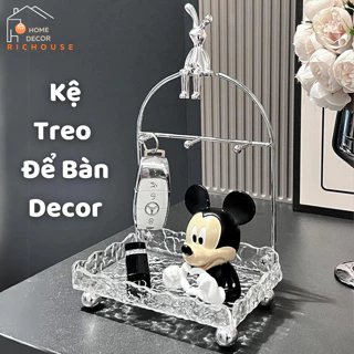 Kệ đựng chìa khóa decor con thỏ, khay đựng chìa khóa bằng Acrylic sang trọng trang trí phòng khách