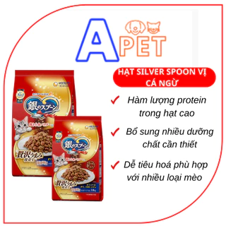 Thức ăn hạt cho mèo Silver Spoon Vị Cá ngừ 1kg