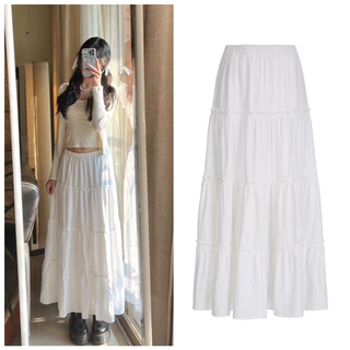 [MÃ VIDEO- HÀNG LOẠI 1] Chân váy midi xoè chất voan tơ thiết kế 4 tầng bồng bềnh Lily Skirt