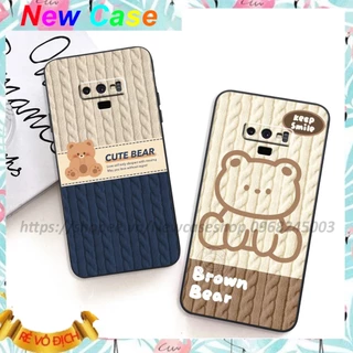 Ốp lưng Samsung Note 8 / 8 Plus / Note 9 in hình họa tiết len Bear Cute