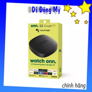 Onn Google TV Box 2023 - Onn Android TV chất lượng 4K hỗ trợ Dolby Audio ra lệnh Tiếng Việt, bản năm 2023