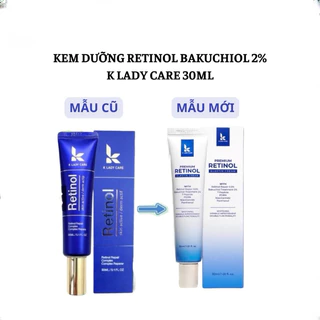 Kem dưỡng Retinol bakuchiol 2% K Lady Care chống lão hóa, trẻ hóa làn da, tăng sinh collagen 30ml.