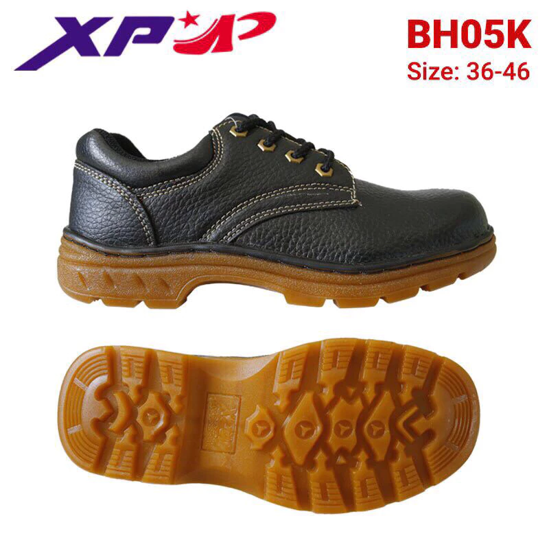(CHÍNH HÃNG)Giày Bảo Hộ Lao Động Nam XPBH05đế kếp.Giày buộc giây,bata,đi rừng,lao động công trường công ty