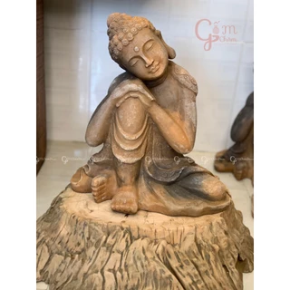Phật an nhiên thủ công gốm chăm bàu trúc