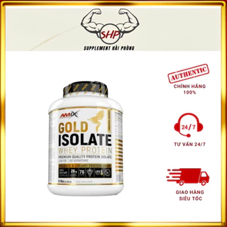 [Chính hãng] Sữa tăng cơ nạc Amix Gold Isolate Whey Protein, 5 Lbs (76 lần dùng) xuất xứ Anh chỉ có tại SHP