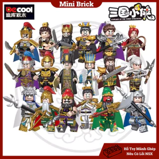 Tổng hợp Tam quốc diễn nghĩa Mô hình Lắp ráp Minifigures Tam quốc Triệu Vân Lữ Bố Quan Vũ 2030A  Minibrick Minibricks