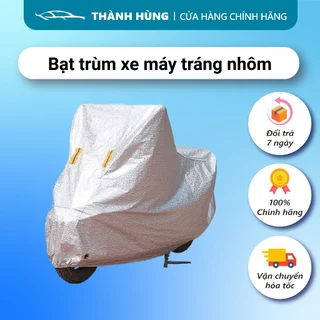 Bạt phủ xe máy che nắng che mưa, bạt phủ SH size to loại dầy xịn có phản quang cảnh báo OXM1