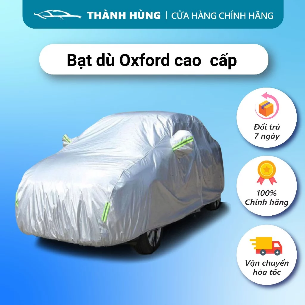 Bạt Trùm Xe Ô Tô Tráng Nhôm Cách Nhiệt Cao Cấp Chống Nắng Bụi Xước,Chống Thấm,chống cháy Cho