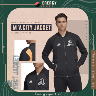 Áo Khoác Bomber Thể Thao Unisex Adidas VRCT Jacket Đen/Cam - EA0372