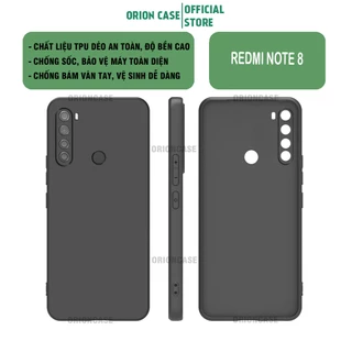 Ốp lưng Xiaomi Redmi Note 8 chất liệu TPU dẻo, chống sốc và có bảo vệ camera