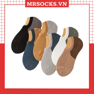 Vớ lười nam phối màu chống tuột gót mang nửa bàn thích hợp đi giày lười MRSOCKS VL010