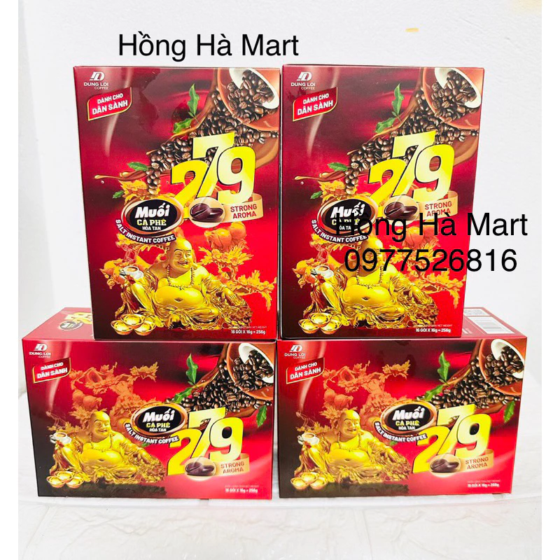 ( 279 ) Hộp Cà Phê Hoà Tan Muối 279 Dành Cho Dân Sành 16 gói x16g