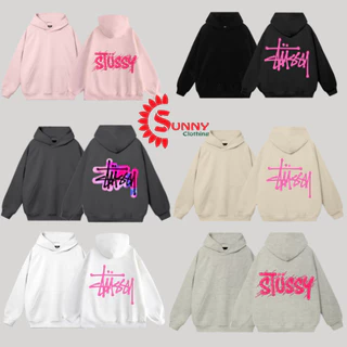 Áo Hoodie STUSSY Basic Form Rộng Unisex Nam Nữ Hàn Quốc - SUNNY 077