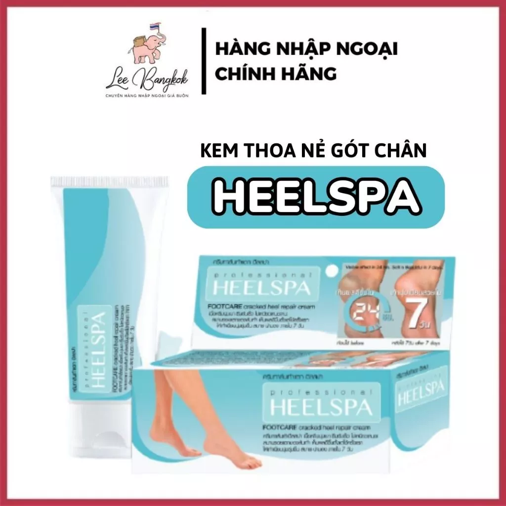 [CHUẨN THÁI][ Kem Bôi, Thoa Nứt Nẻ Gót Chân Heelspa / Heel Spa Foot Care Cream Cho Gót Chân Mềm Mại Thái Lan 20gram