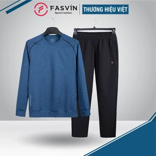 Bộ quần áo thun thể thao nam FASVIN AD23604+DC22532 vải thể thao cao cấp hàng nhà máy chính hãng