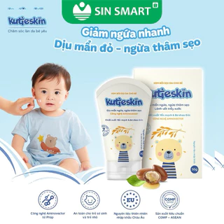 Kem dưỡng da bé KUTIESKIN - Giảm ngứa, dịu mẩn đỏ, giảm hăm, rôm sảy, mờ thâm sẹo từ muỗi đốt (Tuýp 30g) - Sin Smart