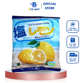 (Mã NSF02P130 giảm 30K) Kẹo Chanh Muối Salt & Lemon Candy Malaysia Hương Vị Thơm NGon Gói 150g POL  MART