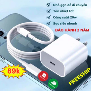 Sạc nhanh 20W cho iP 15 Cao Cấp, Bảo hành 12 tháng 1 đổi 1, TKN