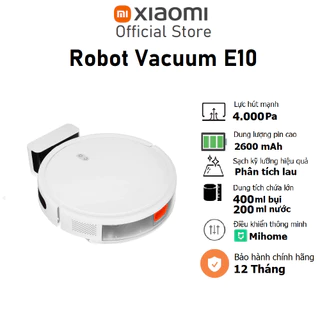 Robot hút bụi lau nhà Xiaomi Robot Vacuum E10 / E10C / Mop 2 Lite - Bảo hành chính hãng 12 Tháng