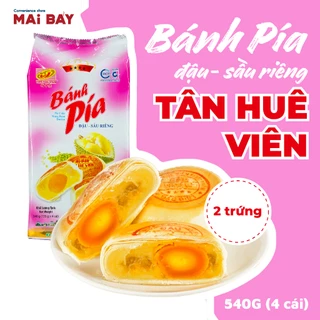 [GIAO NHANH 1H] CHÍNH HÃNG Bánh Pía Đậu - Sầu Riêng Tân Huê Viên 540g