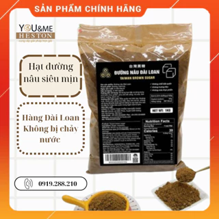 Đường nâu Đài Loan Wonderful hạt siêu mịn túi 1kg - đường đen bột làm sữa tươi trân châu đường đen