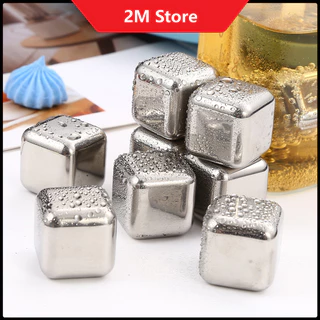 Đá Lạnh Vĩnh Cửu Không Tan INOX 304 Cooling Cubes Giữ Lạnh Lâu - Cam Kết Inox 304 Chuẩn