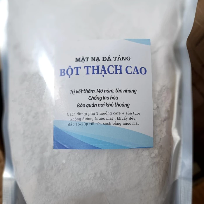 Mặt nạ đá tảng thạch cao túi 1kg, 500g