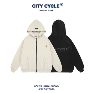 Áo Khoác Hoodie Zip Local Brand Starship City Cycle oversize nam nữ form rộng