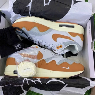 Giày _Nike Air Max 1 x Patta Cam Waves 'Monarch' bản S.CẤp full phụ kiện