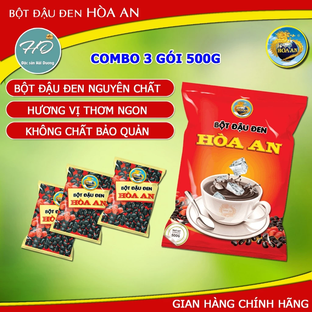 Bột đậu đen Hòa An gói 500g