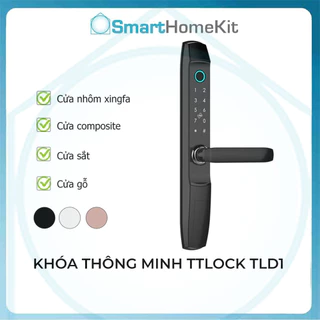 Khóa vân tay cửa sắt, nhôm TTLock TLD1 Smart lock - Kết nối Bluetooth, Điều khiển qua App TTLock