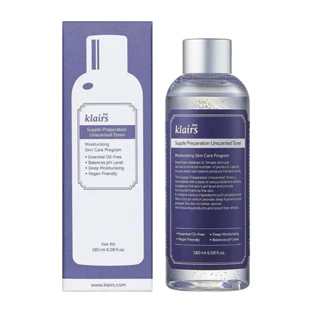 Nước hoa hồng Dear, Klairs Supple Preparation Unscented Toner 180ml