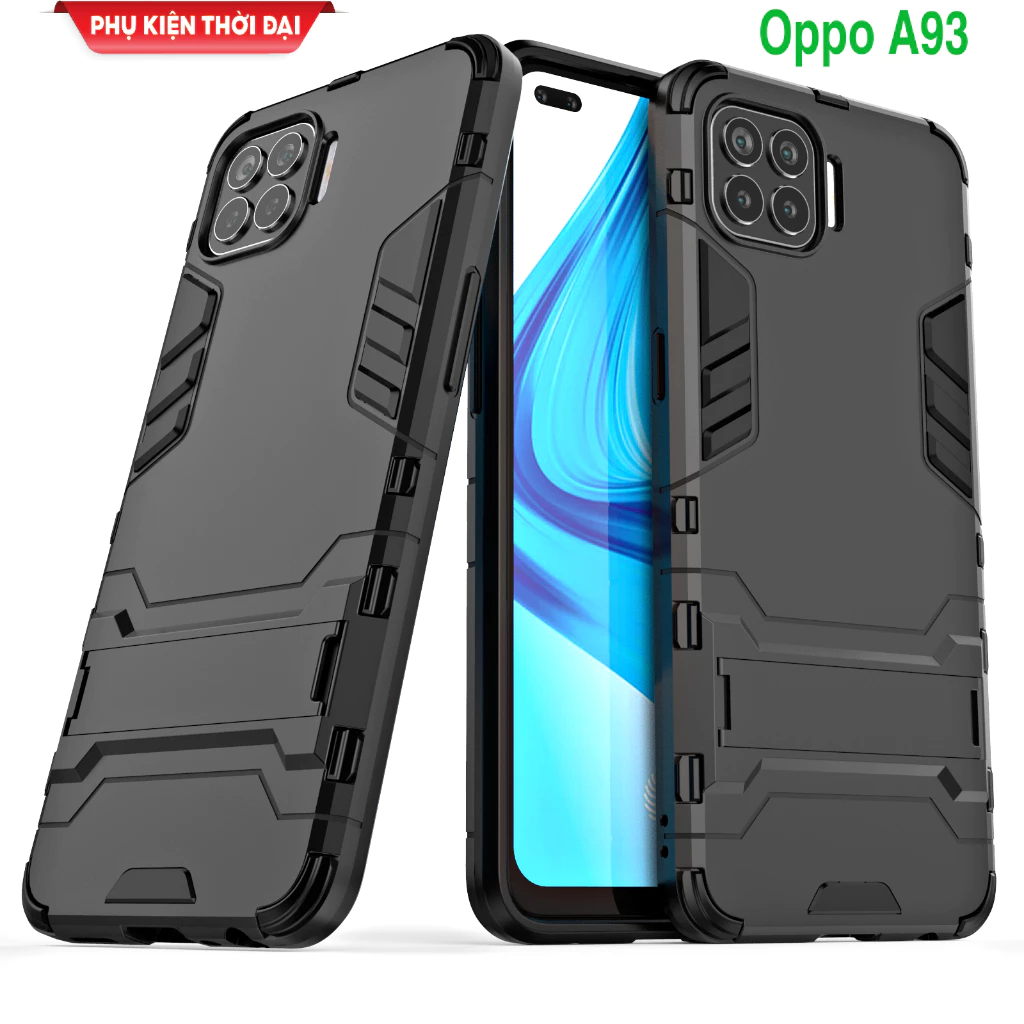 Ốp lưng Oppo A93 Iron Man chống sốc giá đỡ xem phim thời trang cao cấp